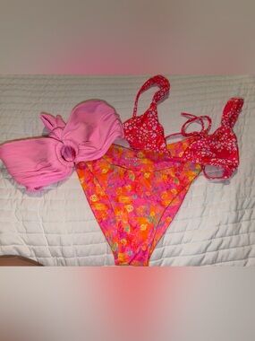 Kulani Kinis mixed matched bundle, bikni tops, and bottoms